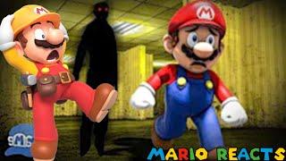 This Place is Too Scary For Me | Mario Reacts To SMG4: Mario and The Backrooms