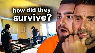 LosPollosTV And Dad React To Cops Discover An Evil Husbands House Of Horrors!