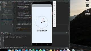 A simple analog clock developed by flutter