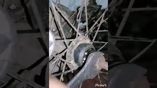  Repair and replacement of back hub ball bearing  / #Bike service #shorts #viral