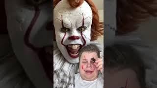 Pennywise reacting to makeup transformation #shorts