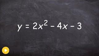 Transfer an equation from standard form to vertex form