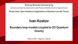 Boundary loop models coupled to 2D Quantum Gravity - Ivan Kostov