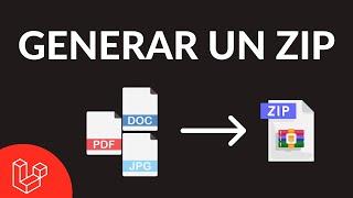 Como crear un zip en laravel