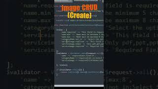 Image Upload Laravel | Image CRUD (Create) | Upload image in laravel #shorts #laravel #learnlaravel