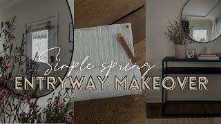 Minimal Spring Console Table | Diy Window treatment | Spring 2023