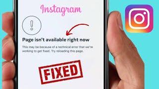 How To Fix Instagram Page Isn't Available Right Now iPhone | iPad 2023