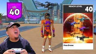 THE FIRST LEVEL 40 SEASON 4 CURRENT GEN NBA 2K23 is AMAZING ..ALL REWARDS UNLOCKED DRONE + SCIFI FIT