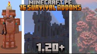 16 Survival Addons for Minecraft PE 1.20+