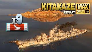 Destroyer Kitakaze: Good team work - World of Warships