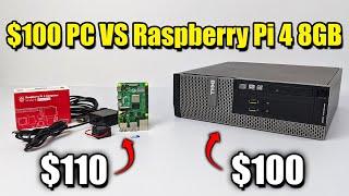$100 PC VS Raspberry Pi 4 8GB - Can The Pi4 Replace a Desktop PC?