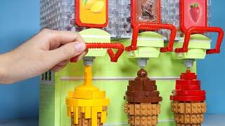 LEGO Ice Cream Vending Machine: ASMR Lego Cooking & Colorful Treats!