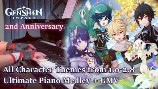 All Genshin Impact Character Themes Combined in One Medley /2nd Anniversary Special