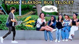 KOMPILASI PRANK KLAKSON BUS TELOLET.. AUTO KAGET NGOMONG KASAR..