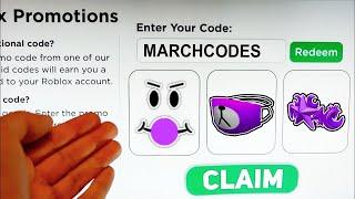 ALL 6 NEW *MARCH* ROBLOX PROMO CODES! 2022! All Free ROBUX Items in MARCH | All Free Items on Roblox