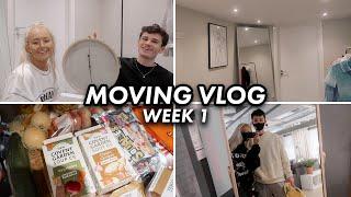 MOVING VLOG WEEK 1 | IKEA & DUNELM HAUL + THE FIRST WEEK IN OUR FIRST HOME