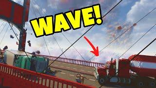 Bridge vs TSUNAMI + VOLCANO Destruction! - Teardown Gameplay