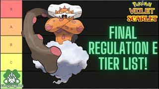 The FINAL UPDATED Regulation E Tier list! | Pokemon Scarlet & Violet VGC