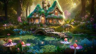 Enchanting Fairy Cottage in the Middle of the Forest - Music & Ambience 