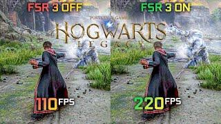 HUGE FPS ! FSR 3 Frame Generation Hogwarts Legacy - RTX 3060 Ti