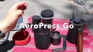 AeroPress Go and The Millwright Hand Grinder