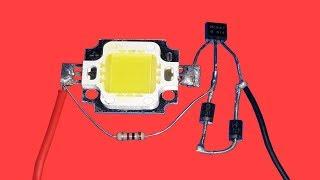 Automatic Emergency LED Light Circuit Using BC547 Transistor