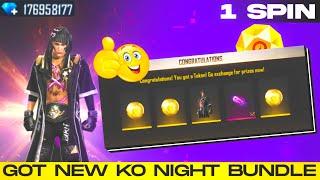 How To Get KO Night Burn Bundle In One Spin trick | Kitna Diamond Lagega | New KO Night Male Bundle