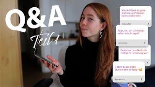 Wie ist das Mediendesign Studium? Wie gehst du mit Leistungsdruck um? Bist du glücklich? | Q&A