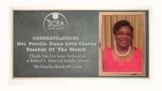 The SCEA - Teacher of the Month - May 2017