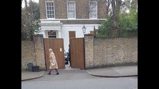 Paul McCartney comes out of his house in London