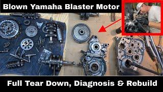 How To Two Stroke Yamaha Blaster YFS200 Motor Tear Down, Diagnosis and Rebuild. Start to Finish.