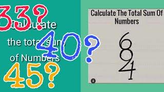 Calculate the total sum of numbers puzzle 684