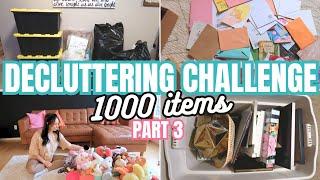 DECLUTTER WITH ME | 1000 ITEMS CHALLENGE | CLEANING MOTIVATION