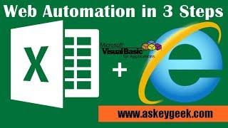 IE Automation using VBA (3 Steps Web Automation)