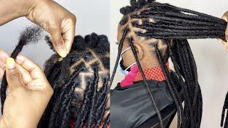 DETAILED TEMPORARY DREADLOCKS EXTENSIONS TUTORIAL | Daixidreadology human hair Locs