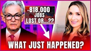  MASSIVE FRAUD or ERRORS?| Shocking -818,000 Revision to US Jobs Numbers Reveals Data Inaccuracies