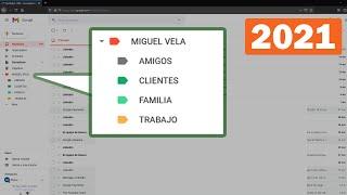 Como organizar el correo GMAIL en carpetas 2021