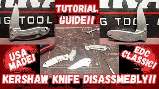 Kershaw Pocket Knife Disassembly, Re-Greasing & Assembly Tutorial - Reviving this EDC Classic!