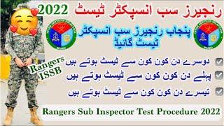 Punjab Rangers Sub inspector Test Procedures 2022 | Punjab Rangers SI Test Complete procedures.