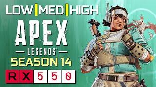Apex Legends Season 14 Hunted | RX 550 | ALL SETTINGS