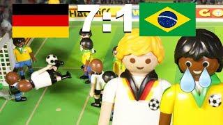 DEUTSCHLAND-BRASILIEN 7:1 - Fussball Weltmeisterschaft Halbfinale Highlights PLAYMOBIL Stop Motion