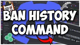 [NEW] - How to make a BAN HISTORY command for your Discord Bot! || Discord.js V14