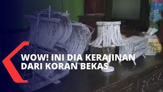 Mantan Napi Ini Manfaatkan Waktu di Rumah dengan Membuat Kerajinan dari Koran Bekas!