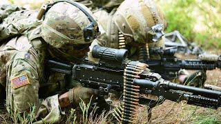 U.S. Soldiers Assault an Objective during a Live Fire Training in Germany