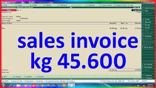 sales invoice in tally erp 9 | how to create sale invoice in tally erp 9| sales invoice kaise banaye