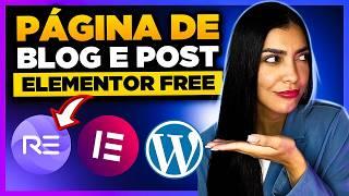 Como Criar Página de BLOG e POST Individual com Elementor Free, WordPress e Royal Addons [Grátis]