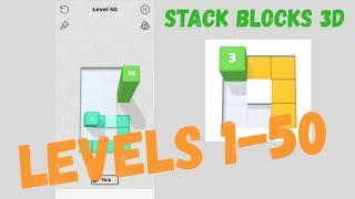 STACK BLOCKS 3D. Levels 1-50 Walkthrough