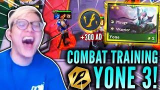 SWIFTSHOT YONE REROLL ⭐⭐⭐ WITH 300 AD COMBAT TRAINING STACKS! | TFT Set 7.5 Patch 12.20b