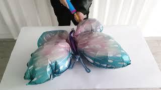 Large Butterfly Aluminum Foil Balloons Colorful Butterfly Balloon Birthday Party Wedding Decoration