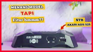 Model Kece TAPI Harga Mahal & Minim Fitur??? Review Set Top Box TV Digital DVB-T2 AKARI ADS-525